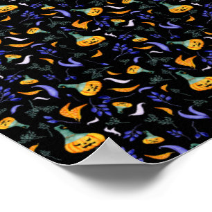Halloween-Waldplakat Poster