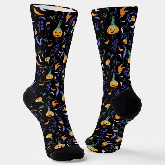 Halloween-Waldsocken #2 Socken (Gewinkelt)