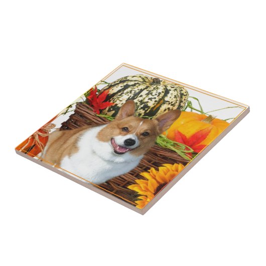 Halloween Waliser Corgihund Fliese (Seite)