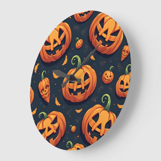 Halloween Wall Clock Große Wanduhr (Winkel)