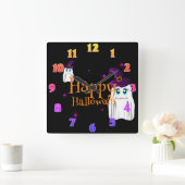 Halloween Wall Clock Quadratische Wanduhr (Zuhause)