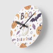Halloween Wall Clock Runde Wanduhr (Winkel)
