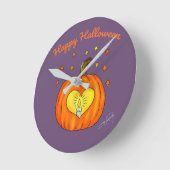 Halloween Wall Clock Runde Wanduhr (Winkel)