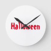 Halloween Wall Wall Art Night beängstigender Geist Runde Wanduhr (Vorderseite)