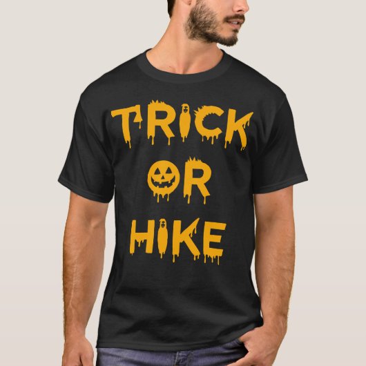 Halloween-Wanderer beim Wandern T-Shirt (Vorderseite)