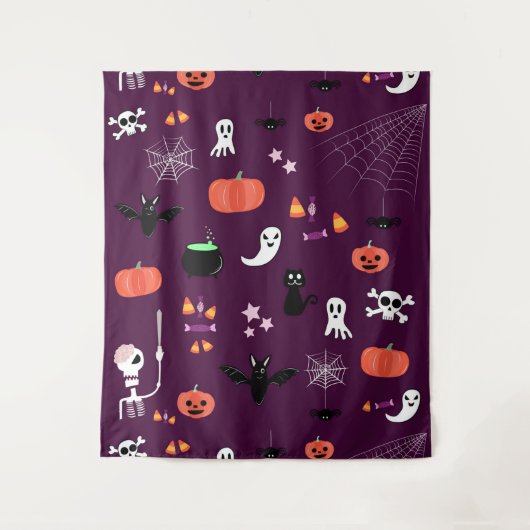Halloween Wandteppich (Vorderseite)