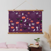Halloween Wandteppich Mit Holzrahmen (Schlafzimmer)
