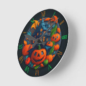 Halloween-Wanduhr für Dekoration Runde Wanduhr (Winkel)