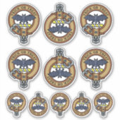 Halloween Wappen Sticker Set (Vorderseite)