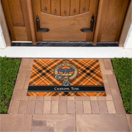 Halloween Wappen über Tartan Doormat Fußmatte