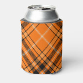 Halloween Wappen über Tartan Flasche Cooler Dosenkühler (Kanne Rückseite)