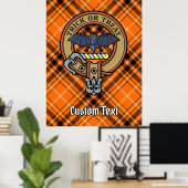 Halloween Wappen über Tartan Poster (Heimbüro)
