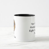 Halloween Wappen über Tartan Tasse (Zentrum)