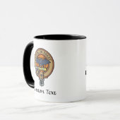 Halloween Wappen über Tartan Tasse (Vorderseite Links)