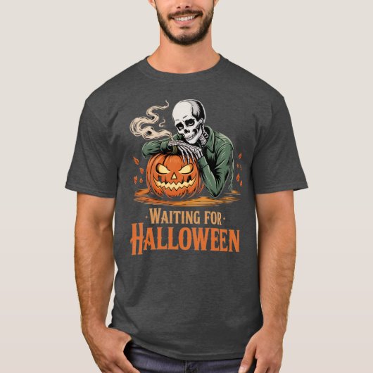 Halloween warten T-Shirt (Vorderseite)