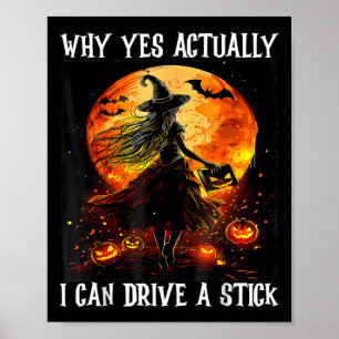 Halloween Warum ja, kann ich eine Stick Wame fahre Poster