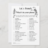 Halloween Was ist in deinem Handy Brunch Party Gam Einladung (Vorderseite)