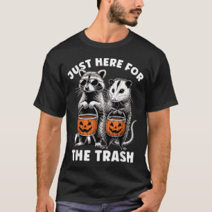 Halloween-Waschbär-Opossum hier für den Müll T-Shirt