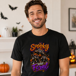 Halloween-Waschbären Gruselig Wild T-Shirt