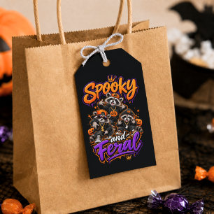 Halloween-Waschbären Gruselige Wilde Hip-Hop Geschenkanhänger