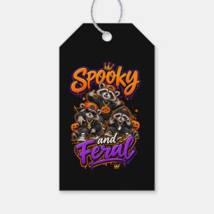 Halloween-Waschbären Gruselige Wilde Hip-Hop Geschenkanhänger