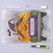 Halloween Wassercolor Truck Pumpkins Seidenpapier (Handwerk)