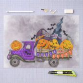 Halloween Wassercolor Truck Pumpkins Seidenpapier (Handwerk)