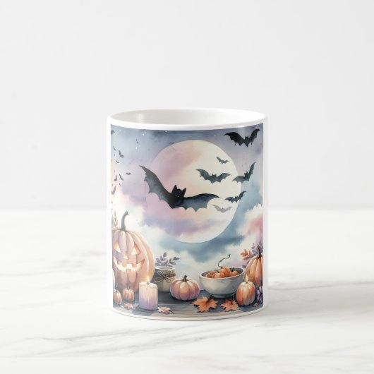 Halloween Wasserfarbe Kaffeetasse (Mittel)