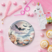 Halloween Wasserfarbe Pappteller (Party)