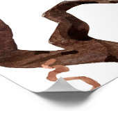 Halloween Wasserfarbe: Spuk Hausmuster. Poster (Ecke)