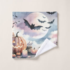 Halloween Wasserfarbe Waschlappen