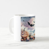 Halloween-Wasserfarben Kaffeetasse (Vorderseite Links)