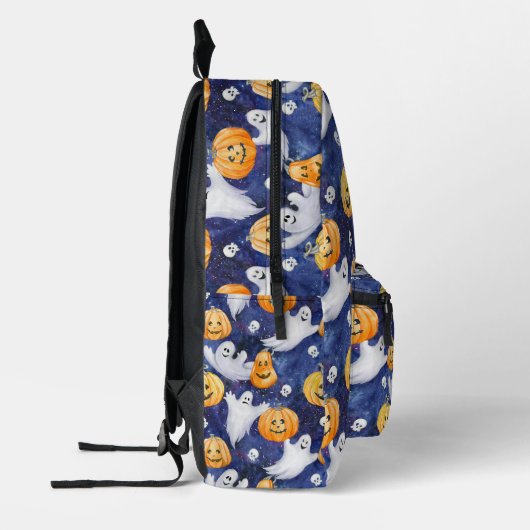 Halloween Wasserfarbmuster Bedruckter Rucksack (Links)