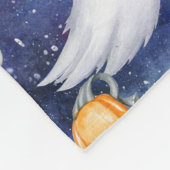Halloween Wasserfarbmuster Fleecedecke (Ecke)