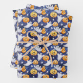 Halloween Wasserfarbmuster Geschenkpapier Set (Beispiel)
