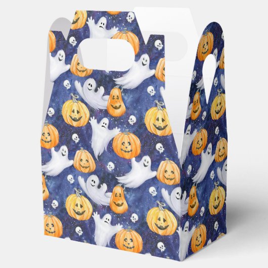 Halloween Wasserfarbmuster Geschenkschachtel (Geöffnet)