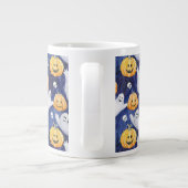 Halloween Wasserfarbmuster Jumbo-Tasse (Rückseite)
