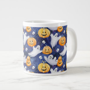 Halloween Wasserfarbmuster Jumbo-Tasse