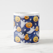 Halloween Wasserfarbmuster Jumbo-Tasse (Vorderseite)