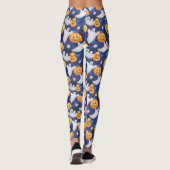 Halloween Wasserfarbmuster Leggings (Rückseite)