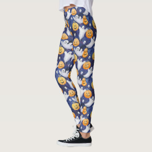 Halloween Wasserfarbmuster Leggings