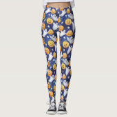 Halloween Wasserfarbmuster Leggings (Vorderseite)