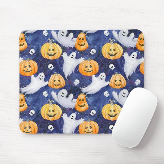 Halloween Wasserfarbmuster Mousepad (Mit Mouse)