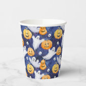 Halloween Wasserfarbmuster Pappbecher (Links)