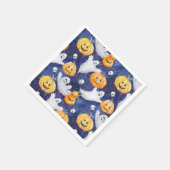 Halloween Wasserfarbmuster Serviette (Ecke)
