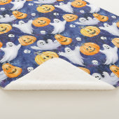Halloween Wasserfarbmuster Sherpadecke (3/4)