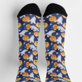 Halloween Wasserfarbmuster Socken (Oben)