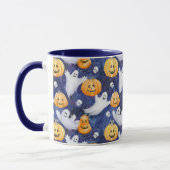 Halloween Wasserfarbmuster Tasse (Links)
