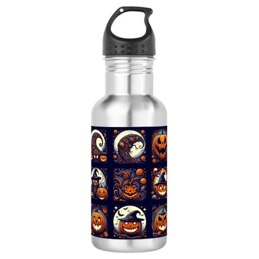 Halloween-Wasserflasche Edelstahlflasche (Vorderseite)