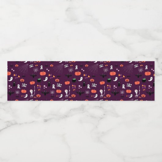 Halloween Wasserflaschenetikett (Einzelnes Label)